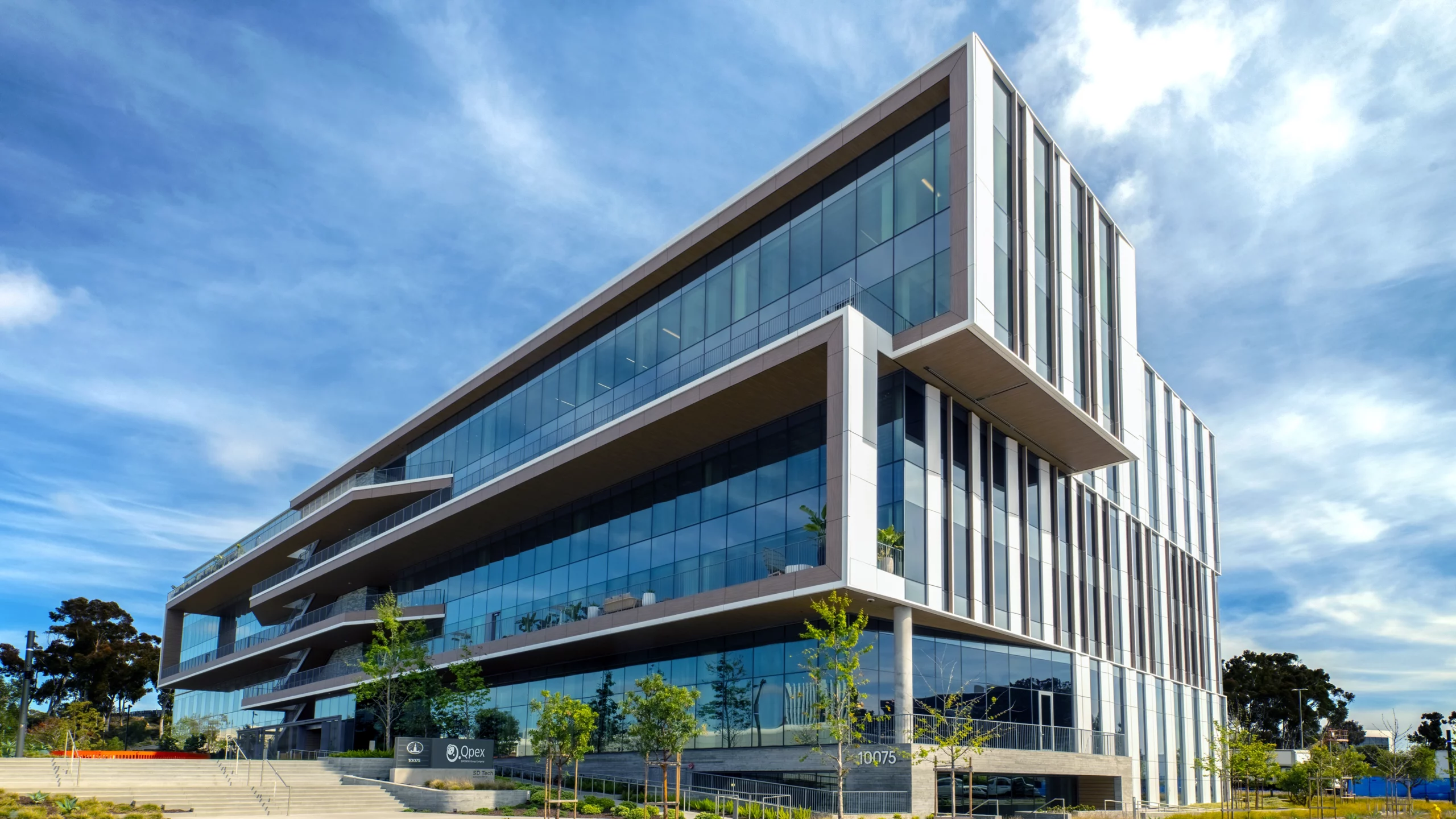 Qpex laboratory building in San Diego, California.